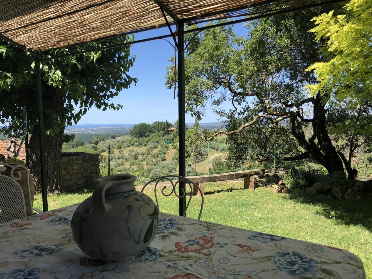 Haus Malerin - Meerblick, Umzaeunter Garten By Toscanatour Guardistallo Kültér fotó